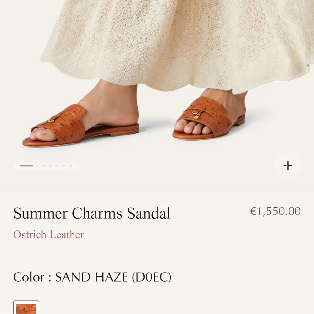 BRAND NEW Loro Piana summer charms sandals - Picture 7 of 9